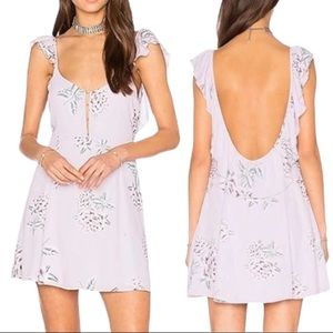 Show Me Your MuMu Delilah Liv Lov Lav Mini Summer Dress Small Lavender